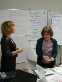 Instructors Cat & Deb at the AWBA Board Training Instructors Cat & Deb at the AWBA Board Training