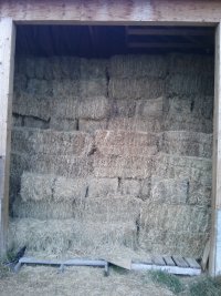 2nd cut bales in the garage 2nd cut bales in the garage